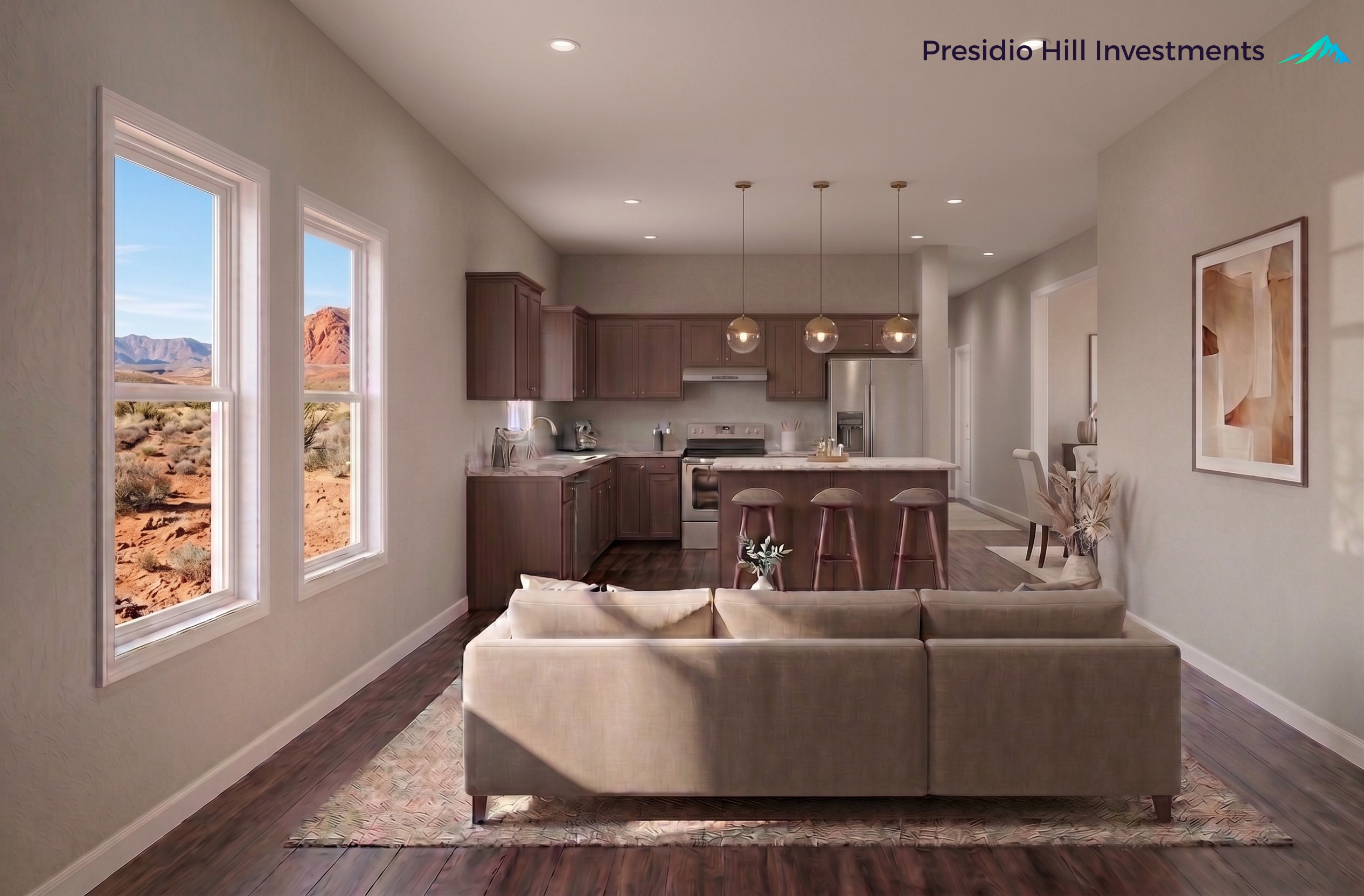 Living room rendering